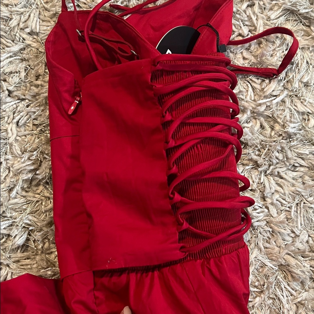 Babyboo Mariella Midi Dress - Red - Picture 6 of 6